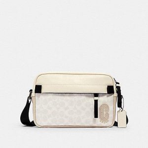 Coach Edge 2338 Crossbody Bag In Chalk Steam