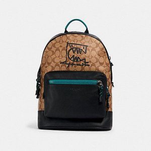 Coach Signature West 2523 Backpack With Rexy By Guang Yu