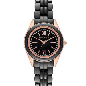 Anne Klein Black Dial Ladies Watch AK-3410BKRG