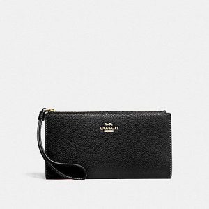 COACH LONG WALLET F73156 (BLACK)