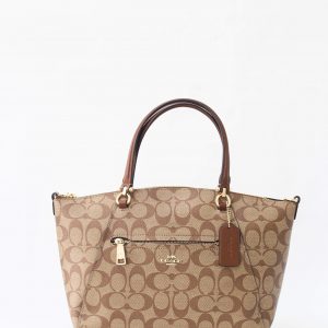 Coach Prairie Satchel In Signature Canvas F79998 In Khaki Saddle