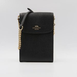 Coach Rachel 3048 Phone Crossbody Bag In Black