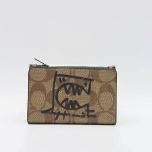Coach Signature Slim Bifold 1257 Card Wallet With Rexy By Guang Yu