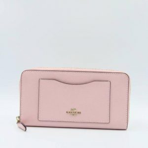 Coach Accordiopn Zip 54007 Wallet Coral