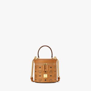 (PREORDER) MCM Cylinder Crossbody in Visetos